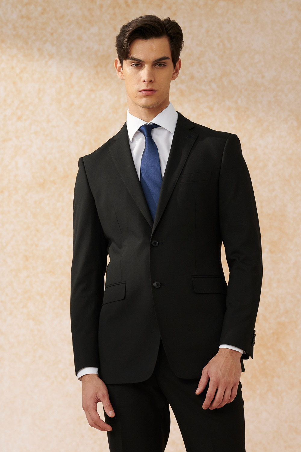 SST&C Black Slim Fit Suit Jacket | 0112405001  (Outlet)_0