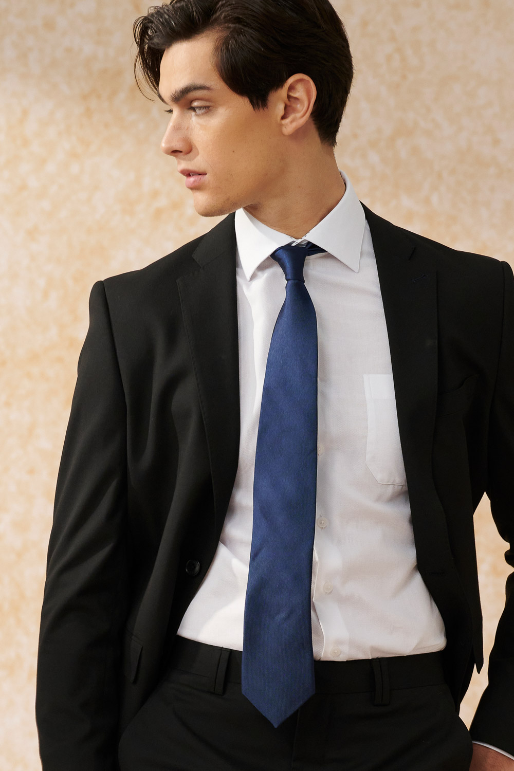 SST&C Black Slim Fit Suit Jacket | 0112405001  (Outlet)_1