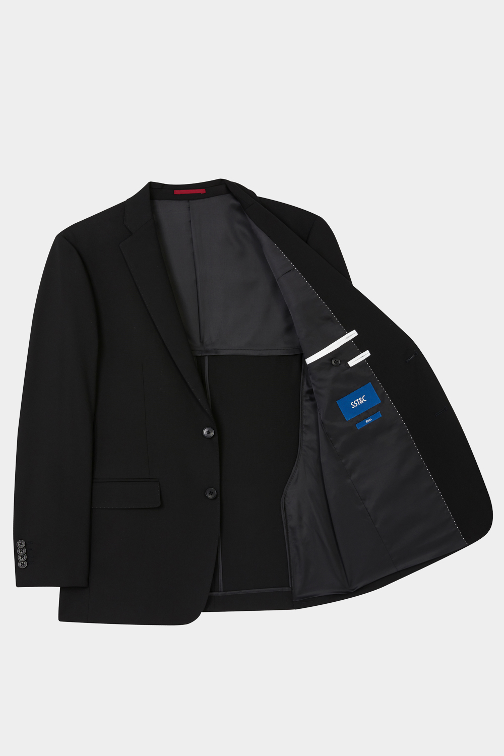 SST&C Black Slim Fit Suit Jacket | 0112405001  (Outlet)_8