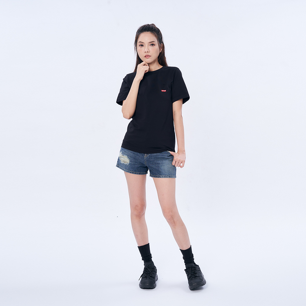 5th STREET｜女裝｜立體彩色LOGO短袖T恤｜黑色