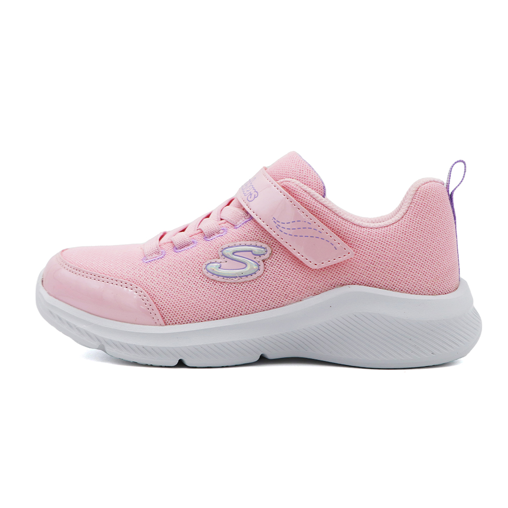 SKECHERS SOLE SWIFTERS 魔鬼氈 運動鞋 中大童 粉 S0302 (303563LLTPL)_0