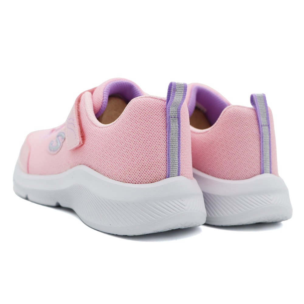 SKECHERS SOLE SWIFTERS 魔鬼氈 運動鞋 中大童 粉 S0302 (303563LLTPL)_3