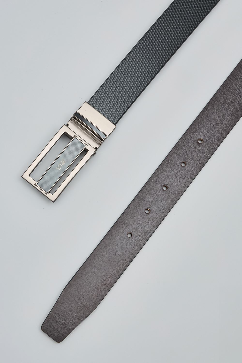 SST&C Black & Dark Brown Rear Buckle | 1712405004  (Outlet)_2
