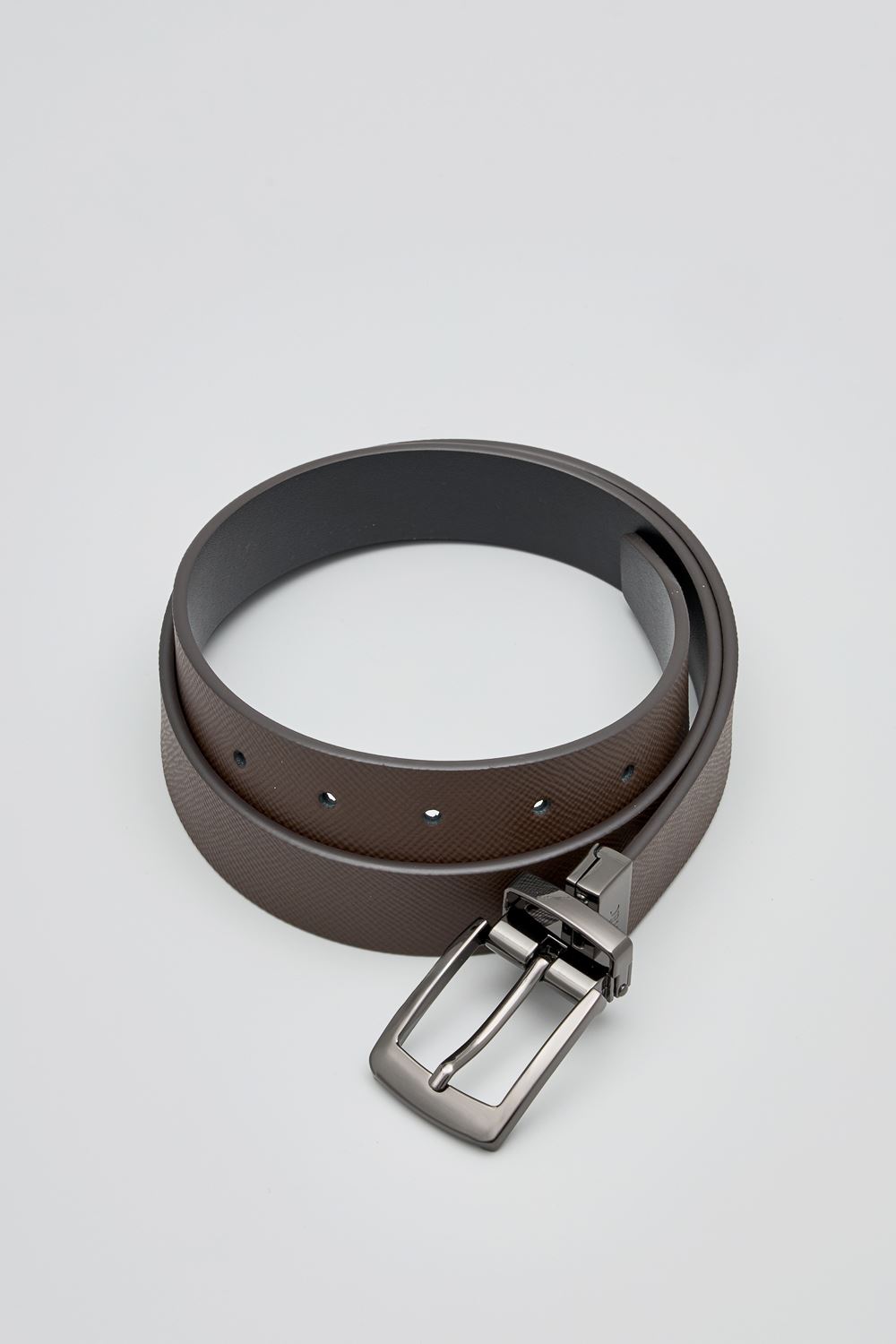 SST&C Dark Brown & Black Back Turn Pin Buckle Belt | 1712405005  (Outlet)_1