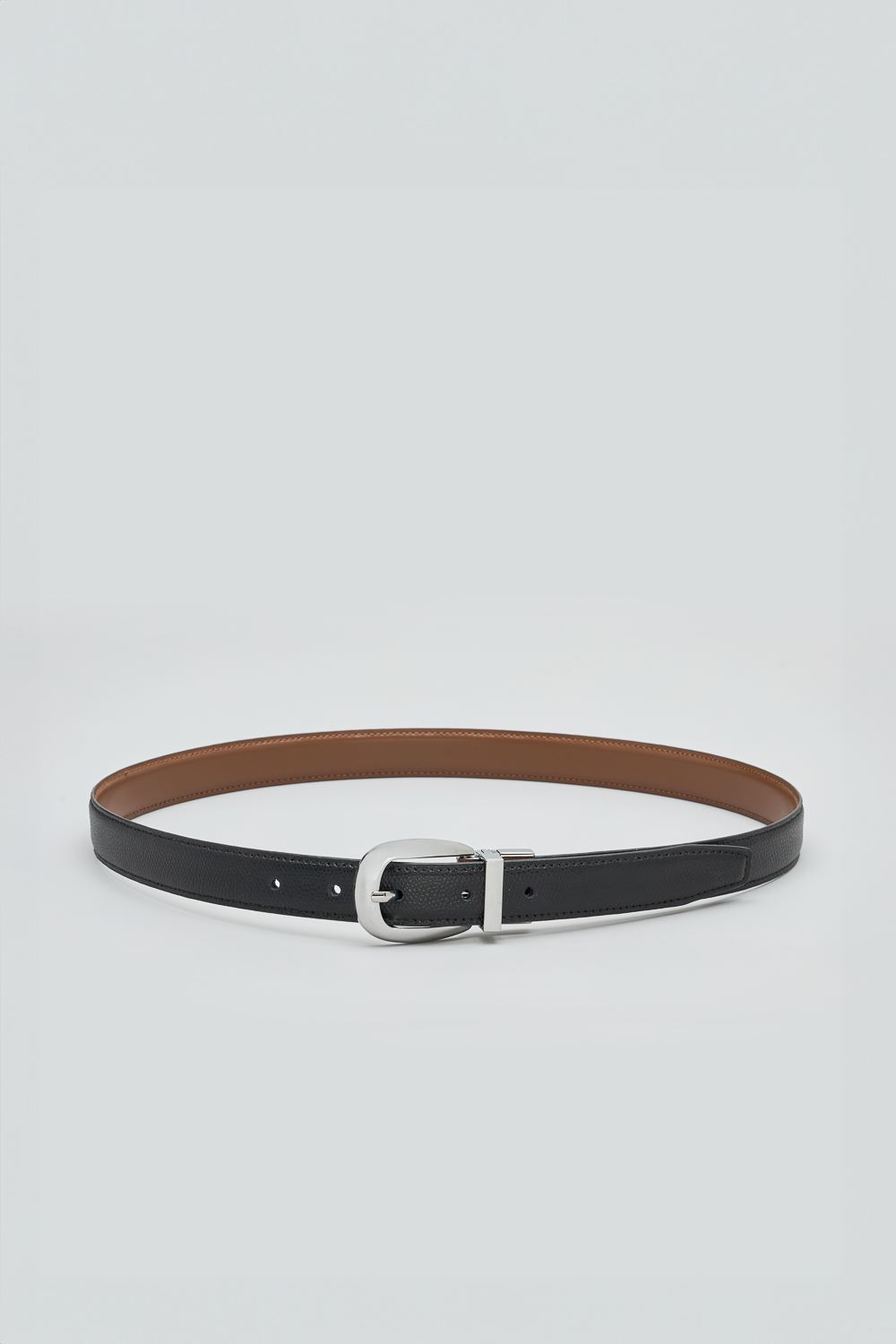 SST&C Black&Light Brown Back Turn Pin Buckle Belt | 1712405008  (Outlet)_0