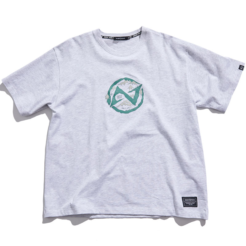 UNDER PEACE 24SS OUTDOOR INFINITY / TEE 手繪圖像 短T (麻灰色)_0