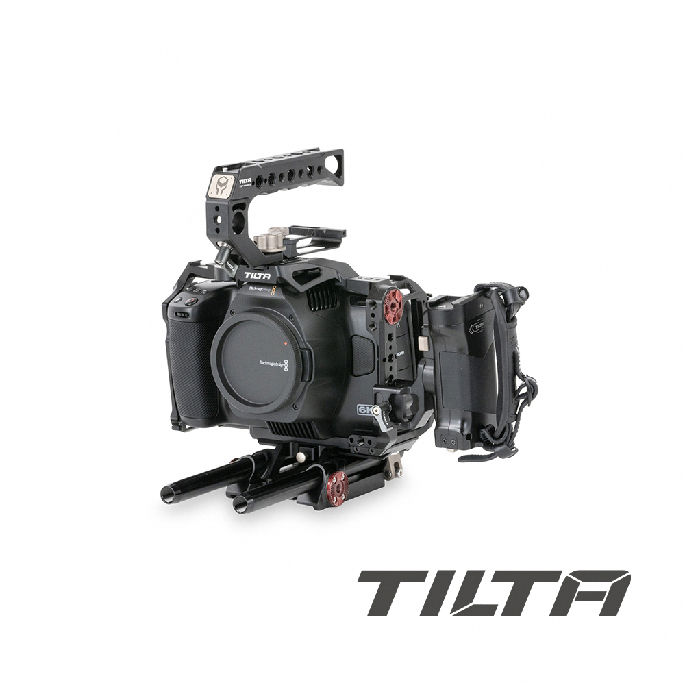 【TILTA】鐵頭 BMPCC Blackmagic 攝影機 6K PRO 戰術版全籠提籠 - 黑色 公司貨_0
