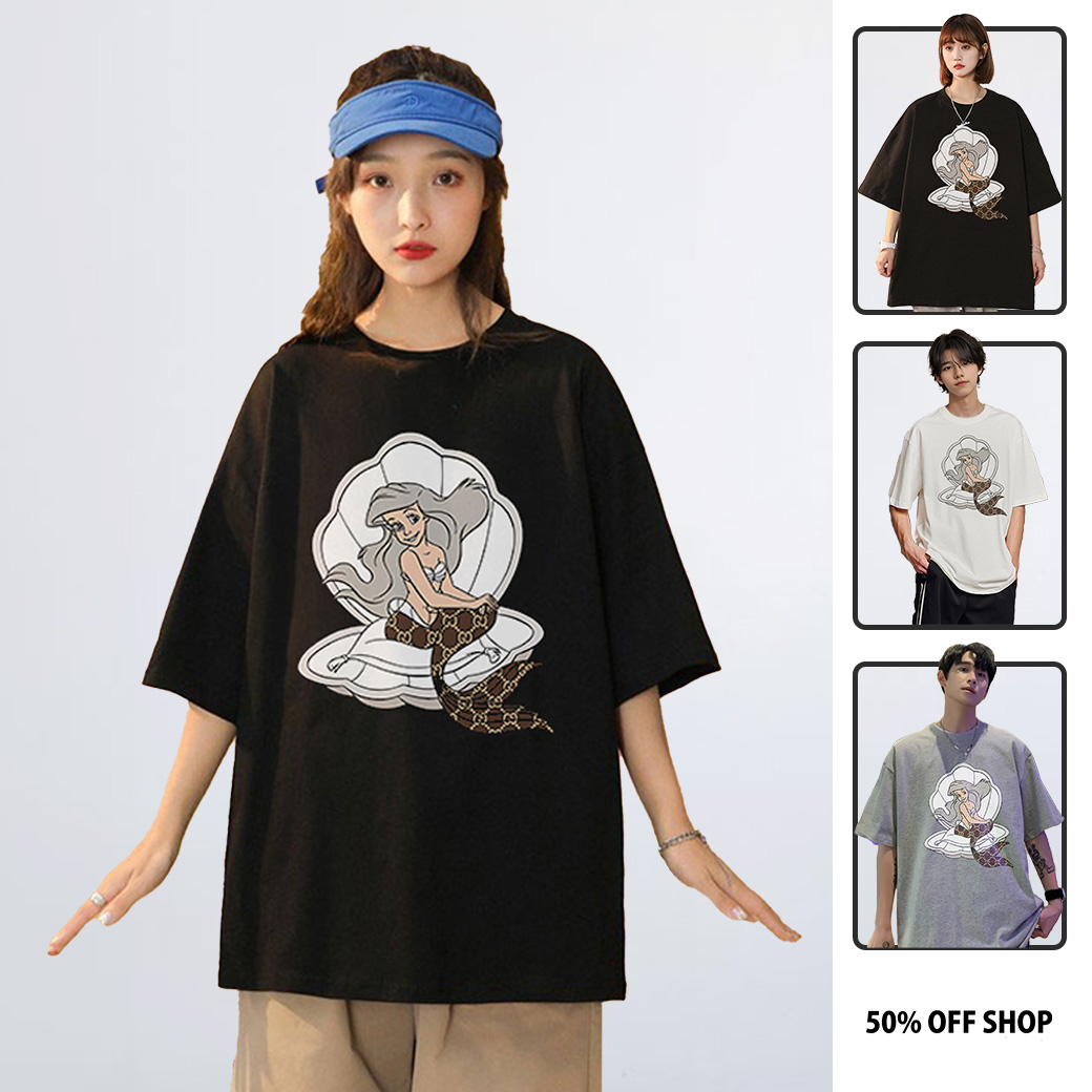 小美人魚 迪士尼 Disney 翻玩輕奢精品  純棉短TEE 台灣製_0