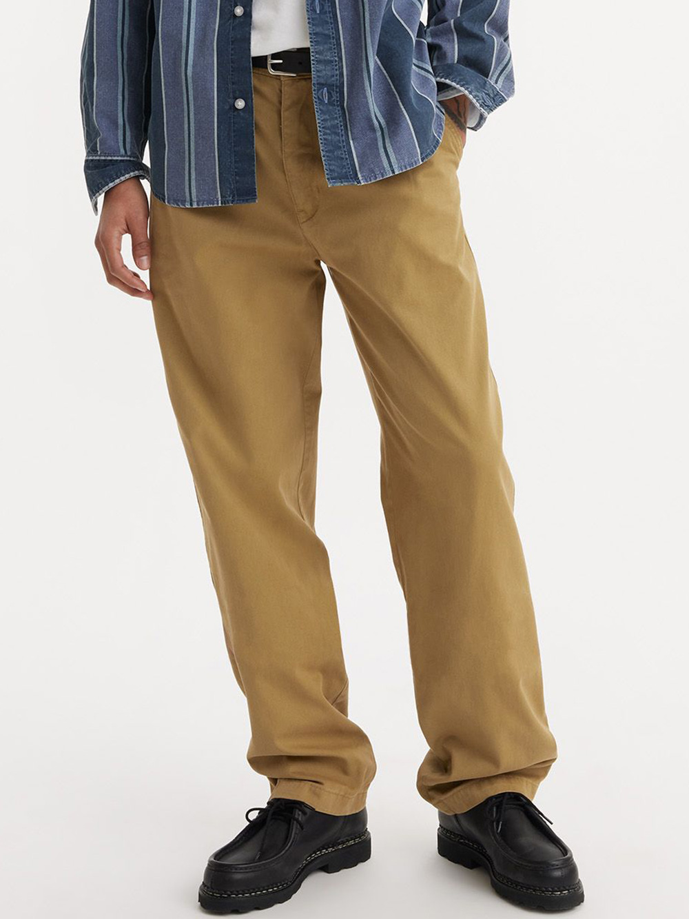 男款 XX CHINO LOOSE打褶卡其褲 熱賣單品