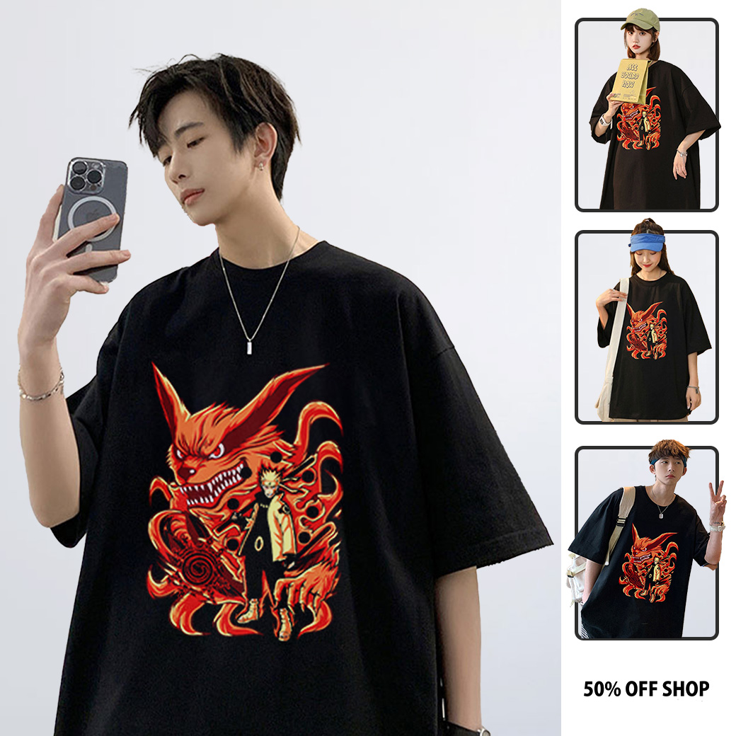 鳴人 & 九尾 仙人模式 火影忍者 NARUTO  ナルト純棉短TEE 台灣製_0