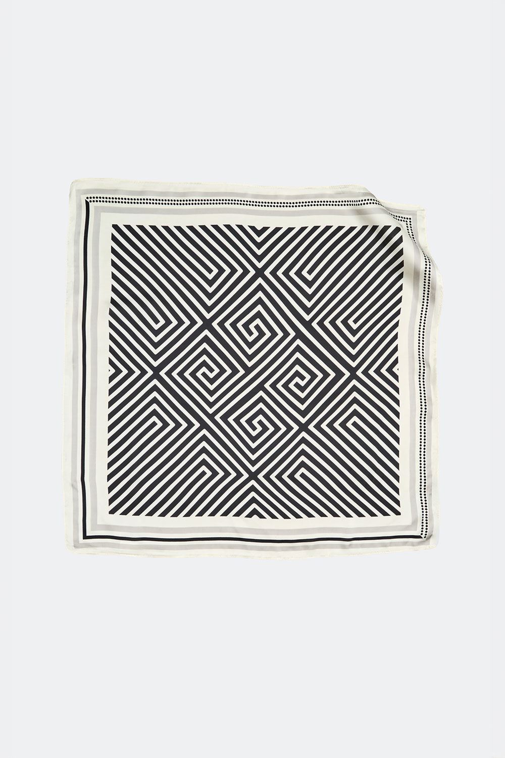 SST&C Black and White Geometric Scarf | 9462405005_0