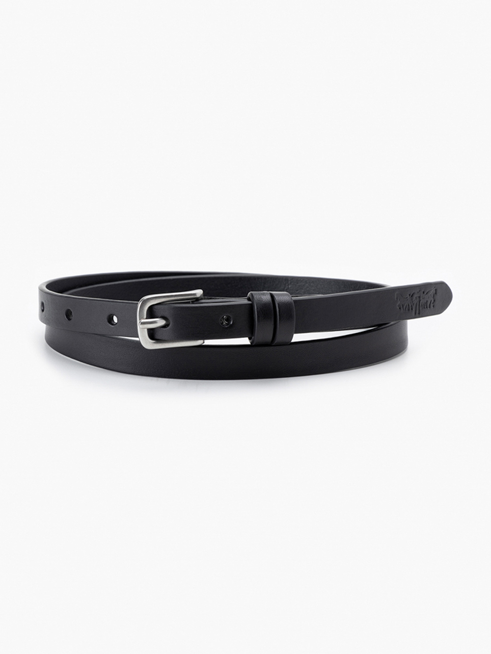 Levi's® 女款 細版經典雙馬標壓印皮帶 人氣新品