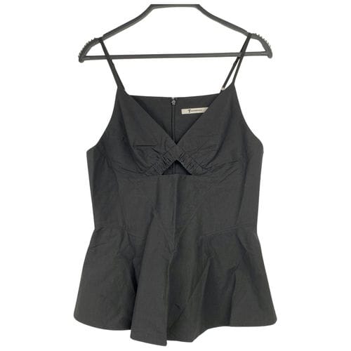 【誠品生活台中480店】T by ALEXANDER WANG/細肩背心/4/黑色細肩帶背心