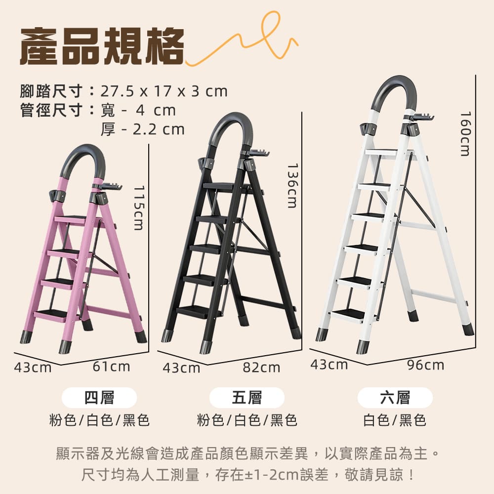 STYLE 格調｜STYLE 格調｜OneStep 多功能摺疊梯｜力學設計 安全升級 加厚碳鋼｜【HD-024】【HD-025】【HD-026】_5
