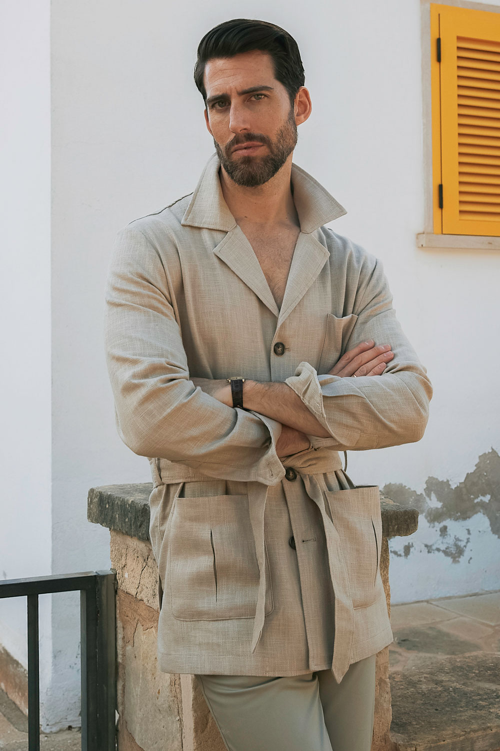 SST&C Khaki Hunting Jacket | 0612403008  (Outlet)_3