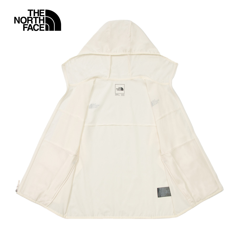 【限時特降】The North Face北面女款UPF白色防潑水防曬防風外套｜7WCP4HP_3