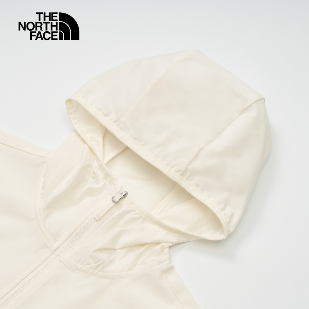 【限時特降】The North Face北面女款UPF白色防潑水防曬防風外套｜7WCP4HP_4