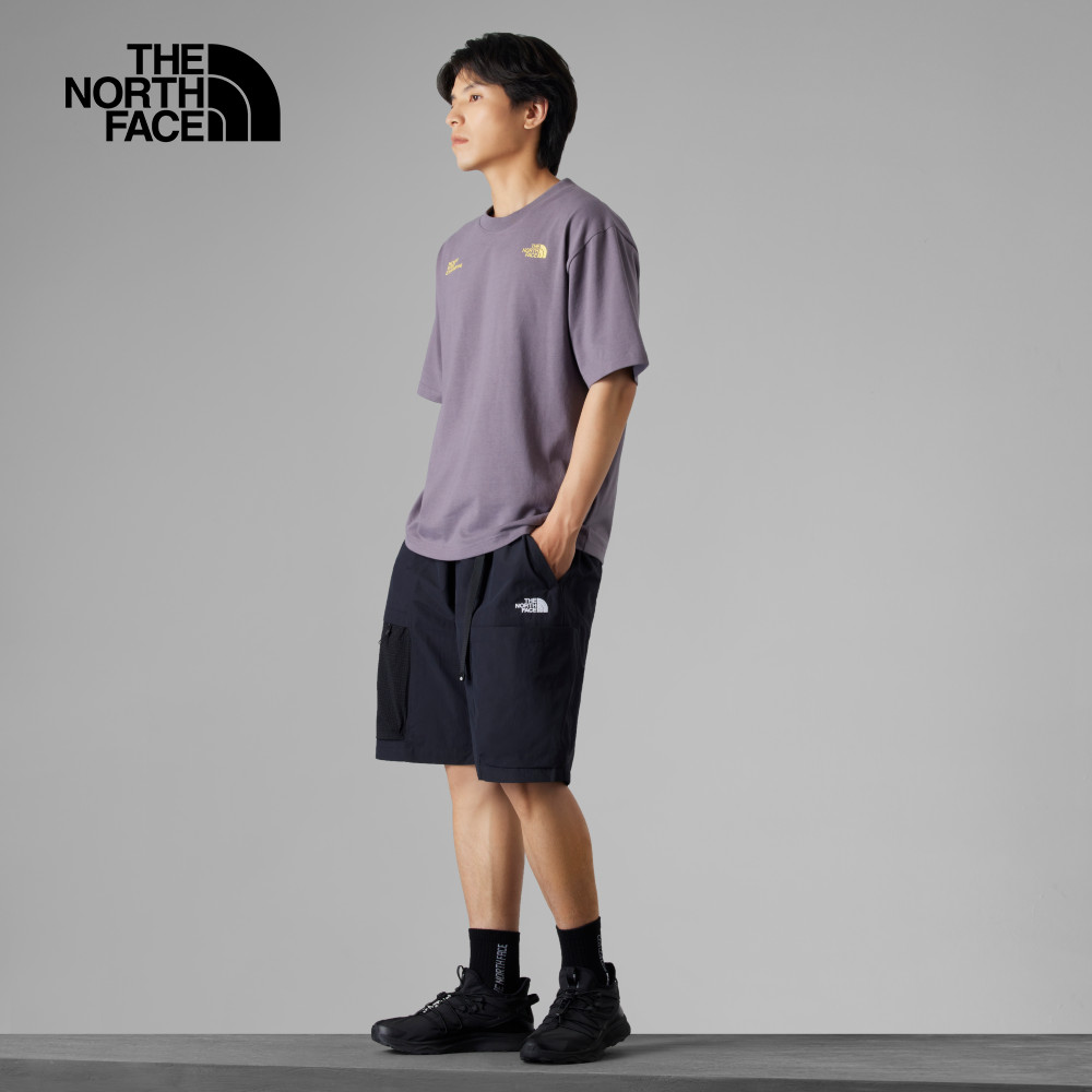 The North Face北面UE男款灰色舒適大尺寸城市印花短袖T恤｜8A8D1LO_9