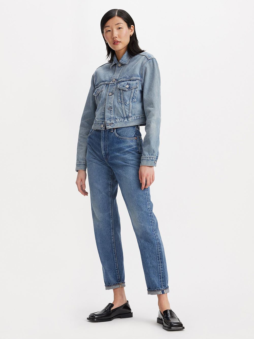 MADE IN JAPAN MIJ日本製 女款 COLUMN直筒牛仔褲 / 及踝款 人氣新品