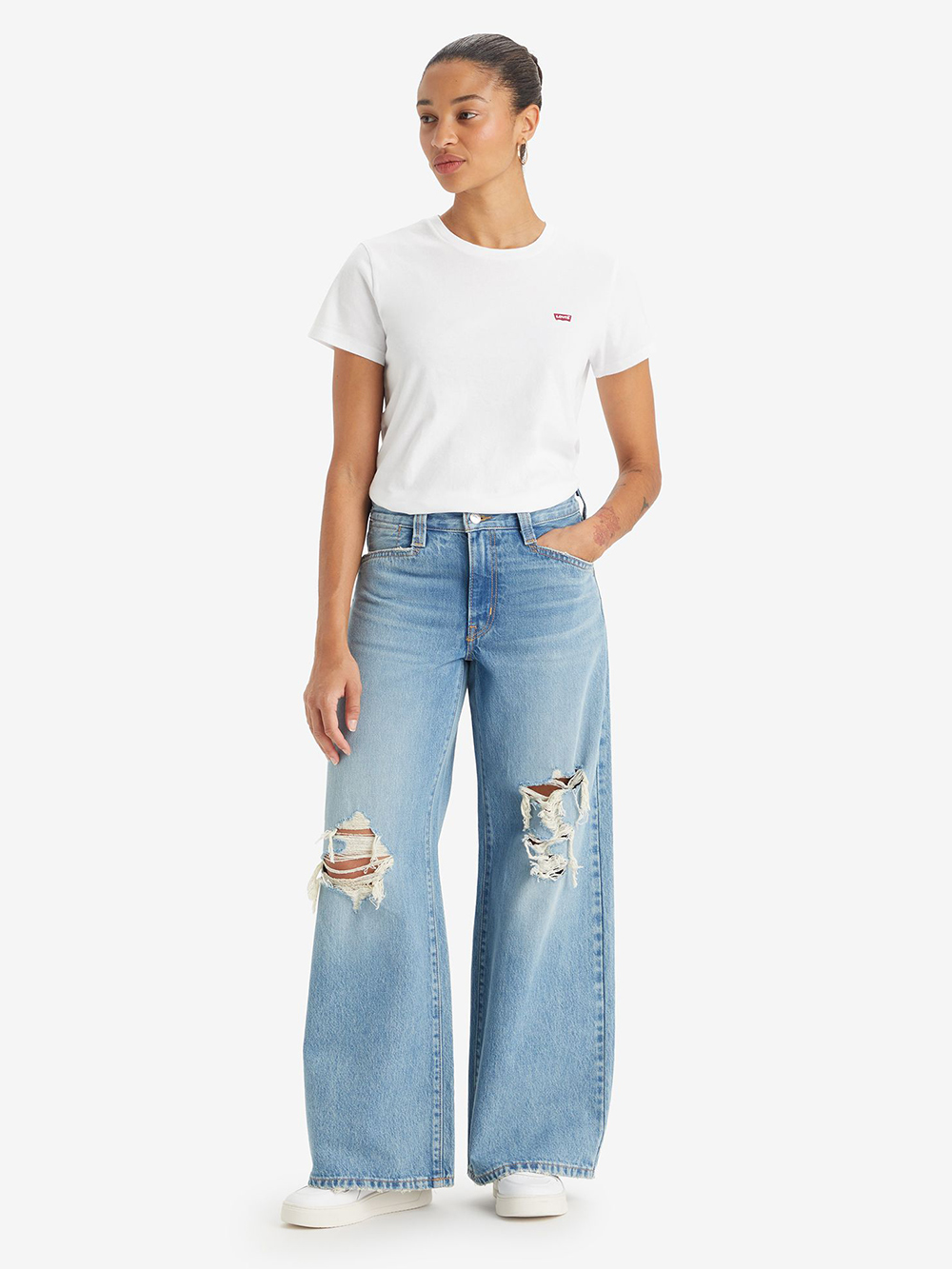 Levi’s® 94’Baggy Wide Leg女款中腰寬鬆直筒丹寧牛仔褲 熱賣單品