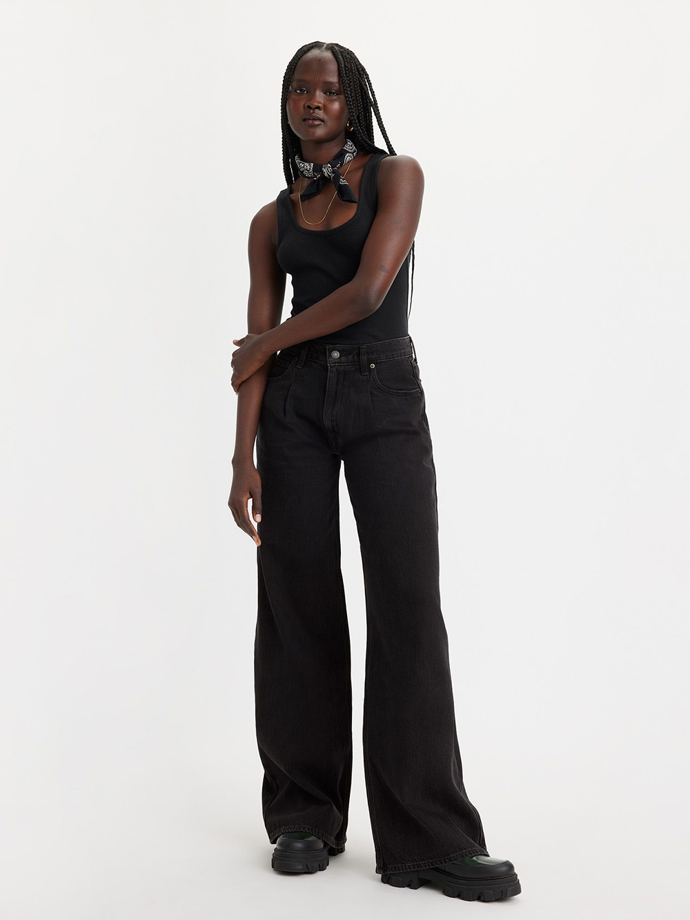 Levi’s® Baggy Dad Wide Leg女款中腰寬鬆直筒丹寧牛仔褲 熱賣單品