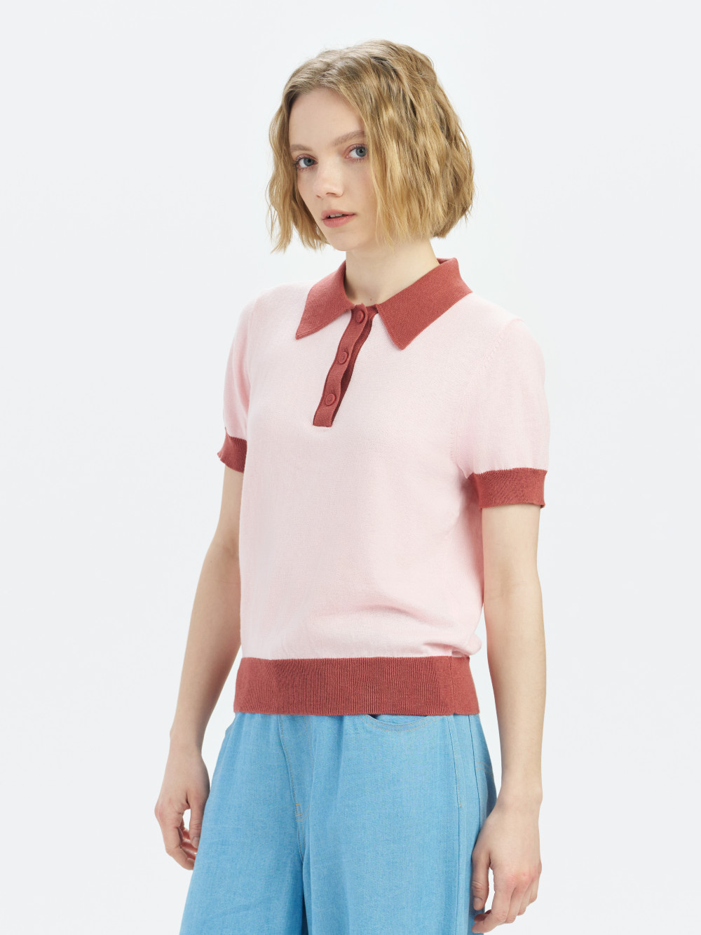 女款 針織短袖POLO衫 熱賣單品_4
