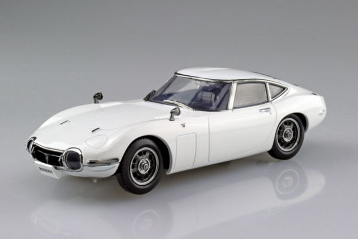 [免上色 免膠水] AOSHIMA 青島 1/32 輕套件 Snap Kit 06-PW 豐田TOYOTA 2000GT 飛馬白_0