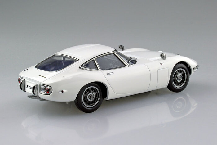 [免上色 免膠水] AOSHIMA 青島 1/32 輕套件 Snap Kit 06-PW 豐田TOYOTA 2000GT 飛馬白_1