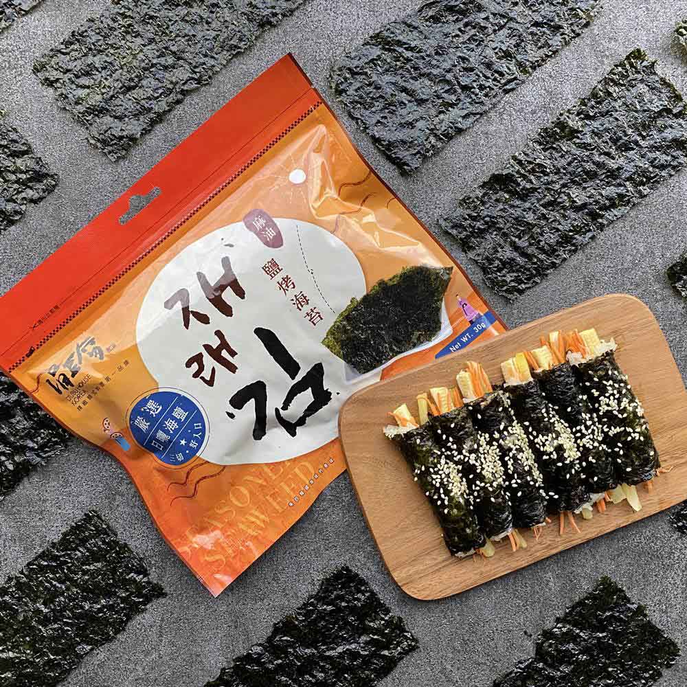 【涓豆腐鹽烤海苔】 ★追韓劇必備第一名零食／單吃、包飯、包肉，多樣美味吃法讓料理直接７２變／高纖、低卡、低熱量，征服大人、小孩最佳零食！_1