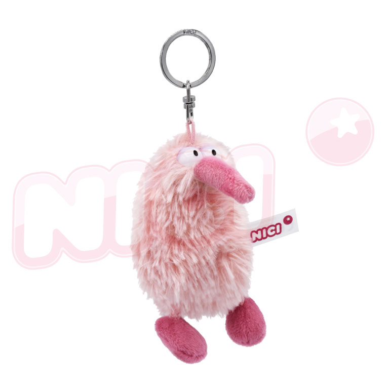 [91571]NICI 粉紅奇異鳥鑰匙圈_0
