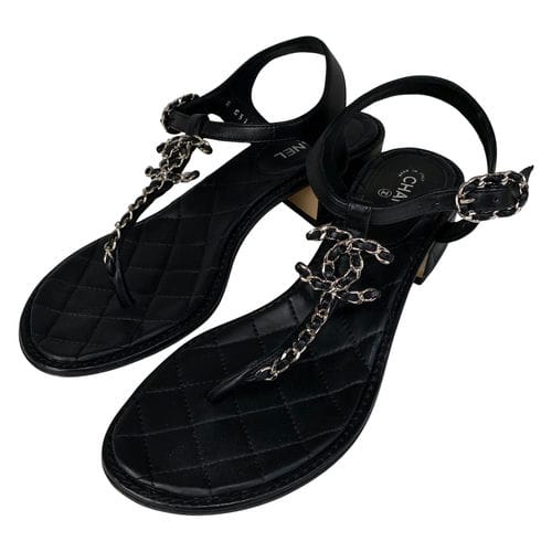 【勤美誠品綠園道店】CHANEL/涼鞋/37/A G31463