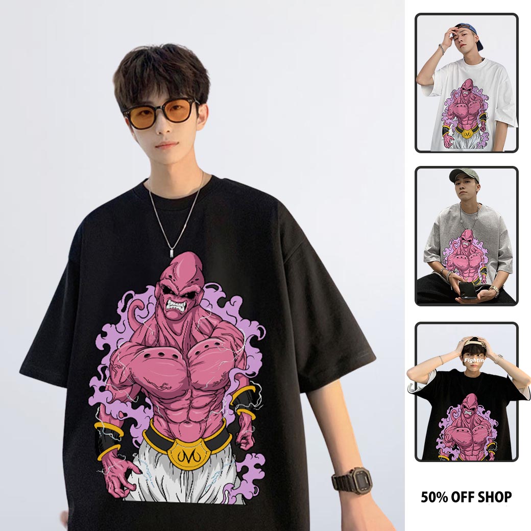極度兇殘的破壞者 魔人烏普-惡-MAJIN Buu 七龍珠 成人 兒童 情侶裝 純棉短TEE 台灣製_0