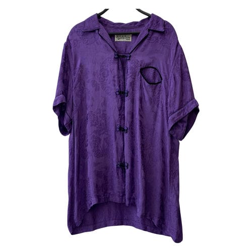 【台中中友百貨店】WACKO MARIA/短袖襯衫/L/Drops Silky Mandarin-Style