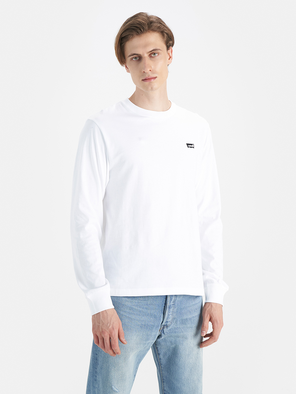 男款 舒適長袖 MINI BW LOGO Tee 長袖 熱賣單品_0
