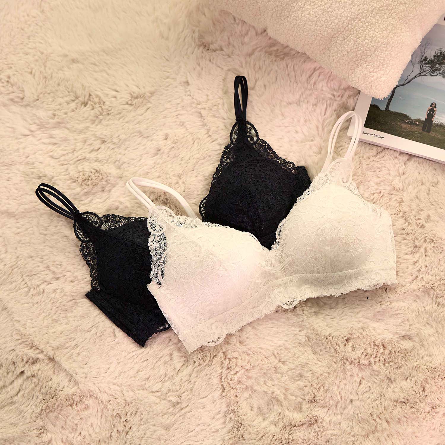 [Miss Audrey]有氧美胸bralette-全蕾絲迷人設計透氣無鋼圈-神秘黑_3