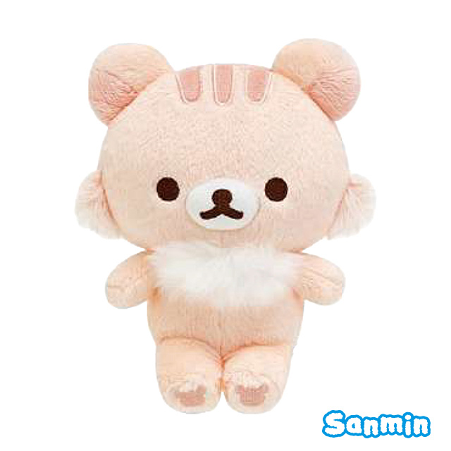 【Rilakkuma/拉拉熊】披薩系列櫻花小栗鼠玩偶_0