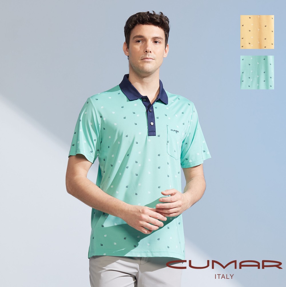 CUMAR 男裝短袖羅紋領吸濕排汗POLO衫(HiCool) / 248223