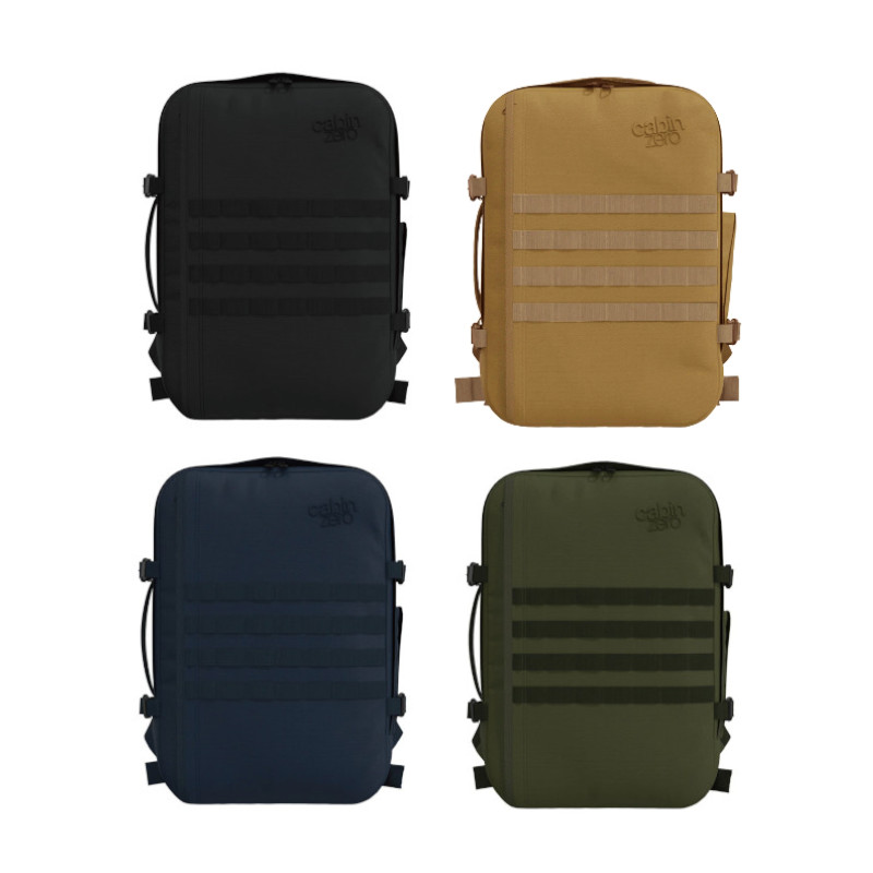 *【CabinZero】英國輕旅登機後背包 Classic軍用款2.0 (44L)-黑/綠/藍/褐_0
