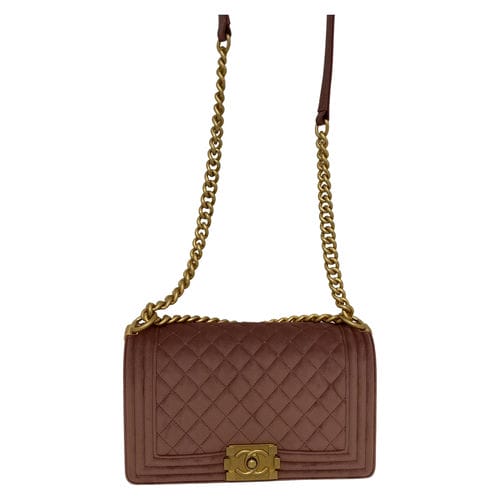 【台北車站館前店】CHANEL/側背包//chanel boy bag small velvet