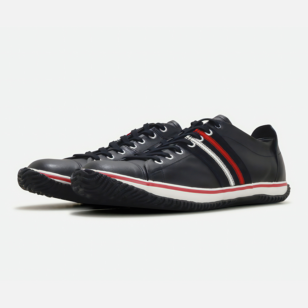 【SPINGLE】學院風·經典手工休閒鞋_SPM-198-Black-MEN