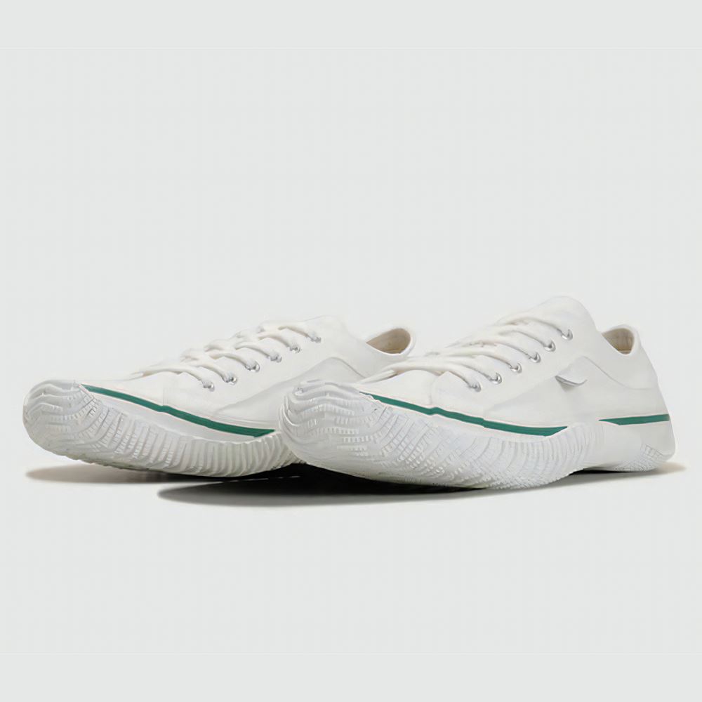【SPINGLE】日系小文青·手工帆布鞋_SPM-141-White/Green-MEN