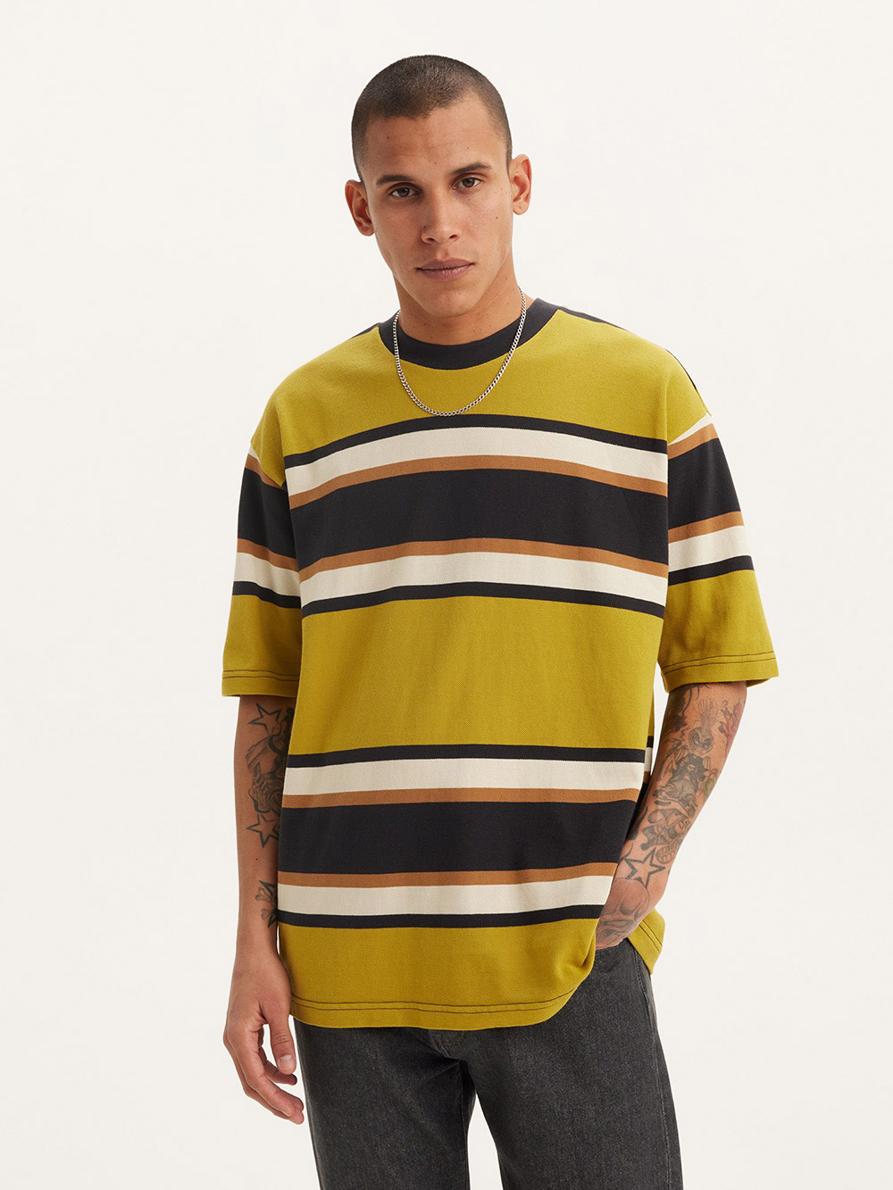 Levi’s® Skateboarding™ 男款 舒適條紋短袖BOX Tee 熱賣單品