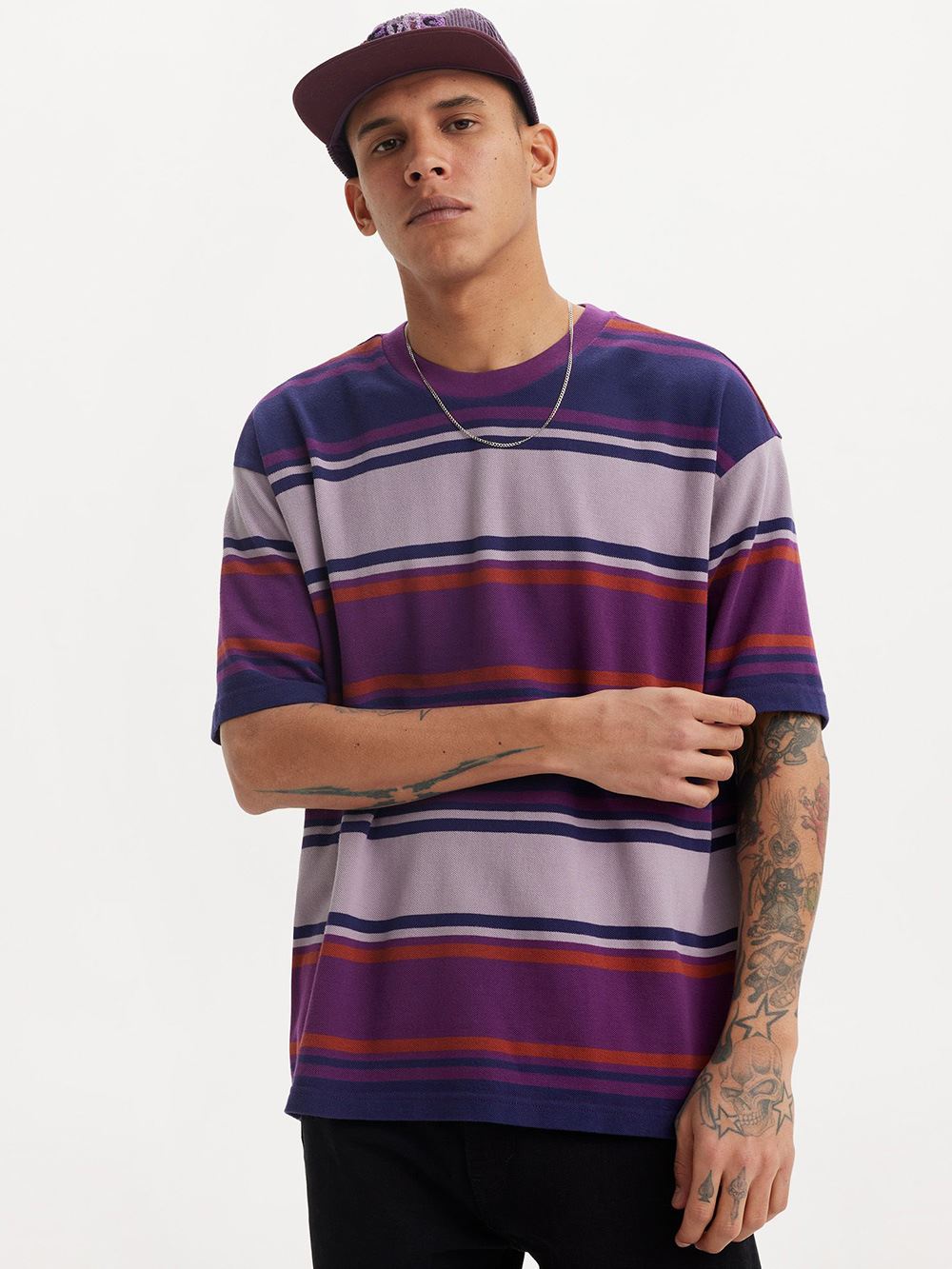 Levi’s® Skateboarding™ 男款 舒適條紋短袖BOX Tee 熱賣單品