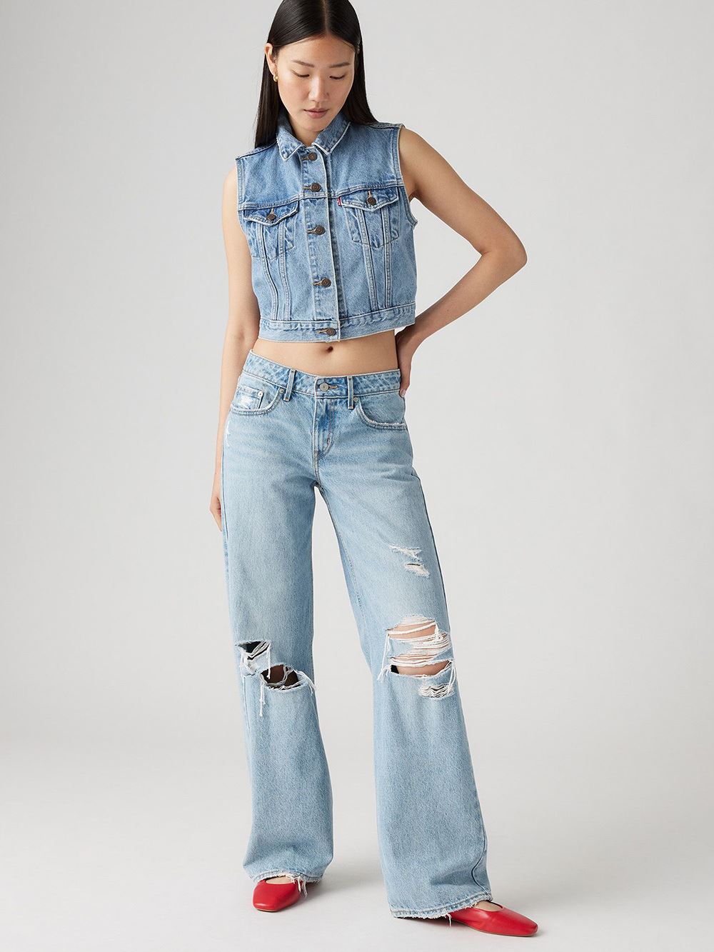 Levi’s® 女款 低腰Loose寬鬆丹寧牛仔褲 人氣新品
