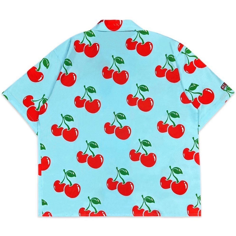 CHERRYBOY CB24009-SB FULL PATTERN SHIRT 滿版櫻桃 短襯衫 (天藍色)_2