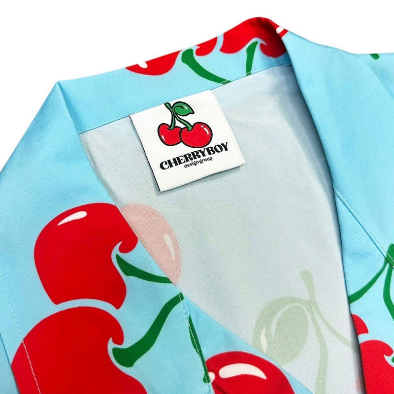 CHERRYBOY CB24009-SB FULL PATTERN SHIRT 滿版櫻桃 短襯衫 (天藍色)_3