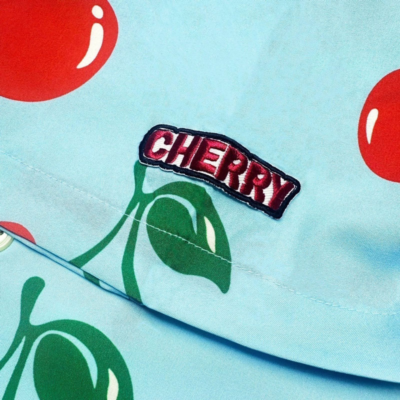 CHERRYBOY CB24009-SB FULL PATTERN SHIRT 滿版櫻桃 短襯衫 (天藍色)_6