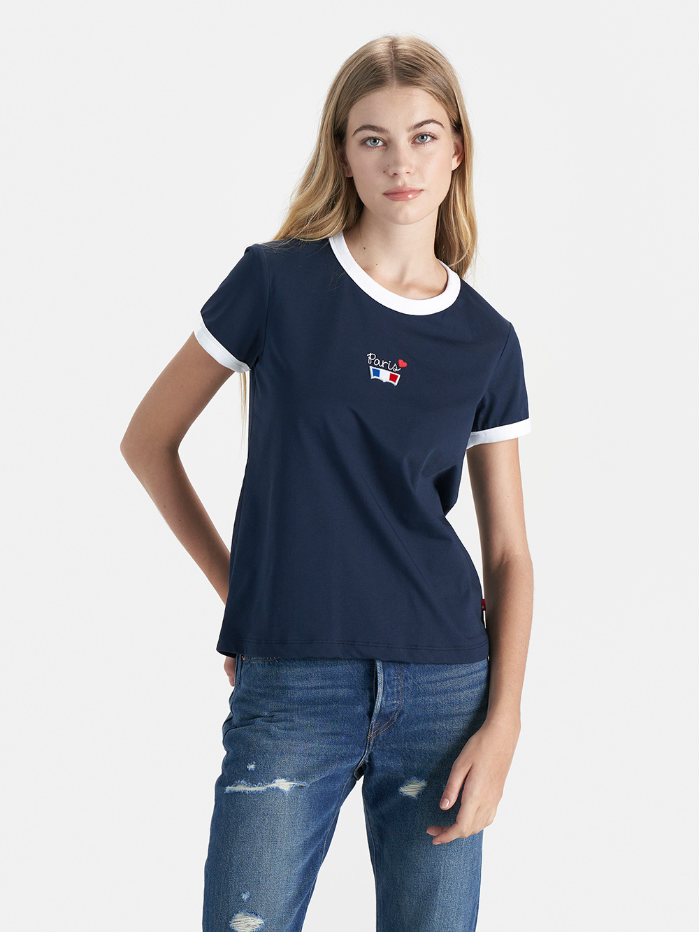 女款 三色 LOGO Batwing Tee 巴黎浪漫系列 熱賣單品